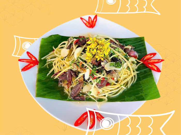 Gỏi ba khía trộn du đủ - Du lịch Tuấn Tường