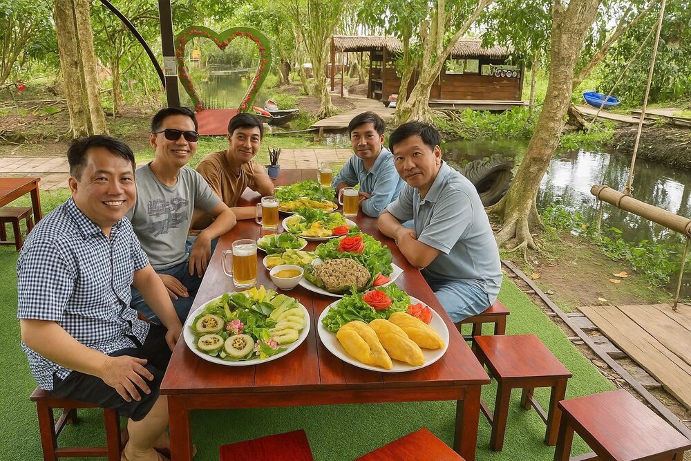 Không gian ẩm thực - Khu du lịch Tuấn Tường