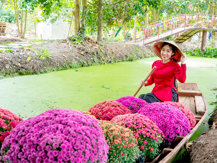 Xuồng ba lá miền tây - Khu du lịch Tuấn Tườn